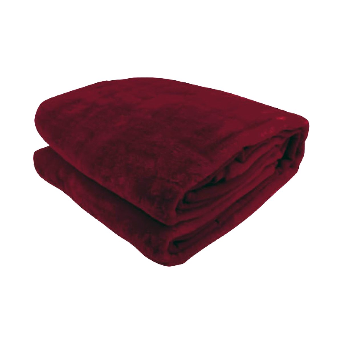 Laura Hill Double-sided Faux Mink Throw Rug Blanket in red, large size 220 x 240cm, showcasing its soft texture and luxurious appearance.